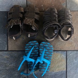 Lot of boys sandals